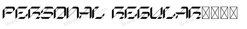 PERSONAL Regular字体转换